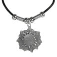 Sun Face Adjustable Cord Necklace